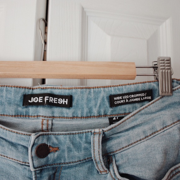 Wide-leg cropped mid-rise jeans - Picture 2 of 2